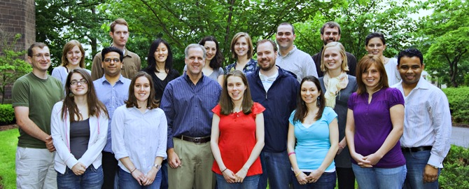 Strobel Lab Group Photo, June 2009